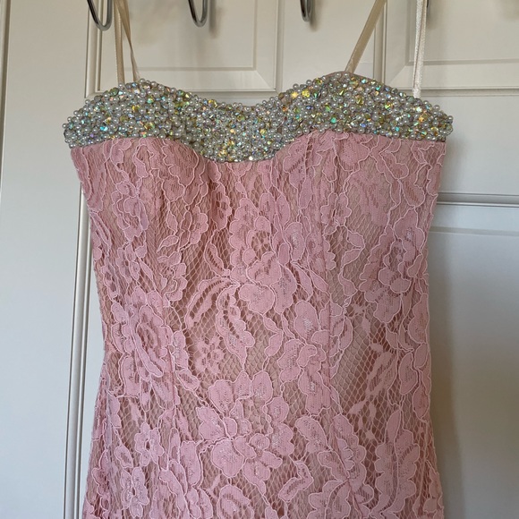 Pink Long Prom Dress - Picture 5 of 8